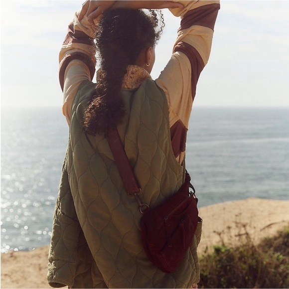 Free People Hudson Suede Sling Shoulder Bag - Picture 3 of 5